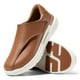 thumbnail image 2 of FitVille Zapatos de cuero para hombre, zapatos para diabéticos, zapatos Oxford informales, zapatos de negocios formales ligeros ajustables para pies hinchados, 2 of 5
