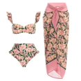thumbnail image 1 of Traje de baño de una pieza con estampado digital de libélula, malla, falda grande, bikini de dos piezas para mujer, 1 of 6