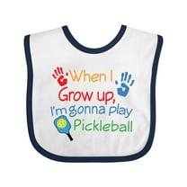 Inktastic Future Pickleball Player Boys or Girls Baby Bib