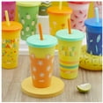 thumbnail image 6 of Zak Designs 25-oz. Color-Changing Tumbler 12-Pack Set Reusable Plastic with Splash-Proof Lids and Straws, 6 of 10