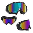 thumbnail image 4 of 4-FQ Motorcycle Goggles Dirt Bike Goggles, Motocross Goggles, Windproof Dustproof Scratch Resistant Ski Goggles Protective Safety Glasses, PU Resin(Color lens Marble Black frame), 4 of 7