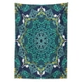 thumbnail image 3 of Ambesonne Turkish Pattern Tablecloth Rectangular Table Cover, Ottoman Motif, 60"x90", Turquoise Dark Blue, 3 of 4