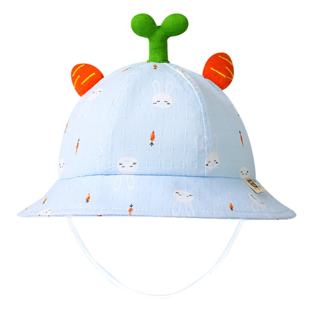 Coofit Baby Beach Hat Cotton Sun Protection Rabbit Wide Brim Hat Bucket Cap Safari Hat