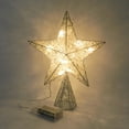 thumbnail image 2 of Árbol de Navidad Top Star CVHOMEDECO blanco con LED blanco cálido, 2 of 9