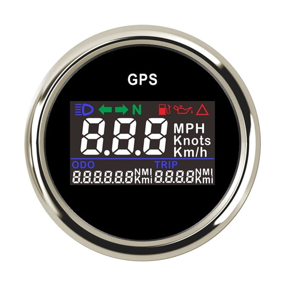 52mm Digital GPS meter Speed Gauge Odometer ATV UTV Motorcycle Marine Boat Buggy Golf Go Cart 12V/24V with Sensor ,Easy to Install