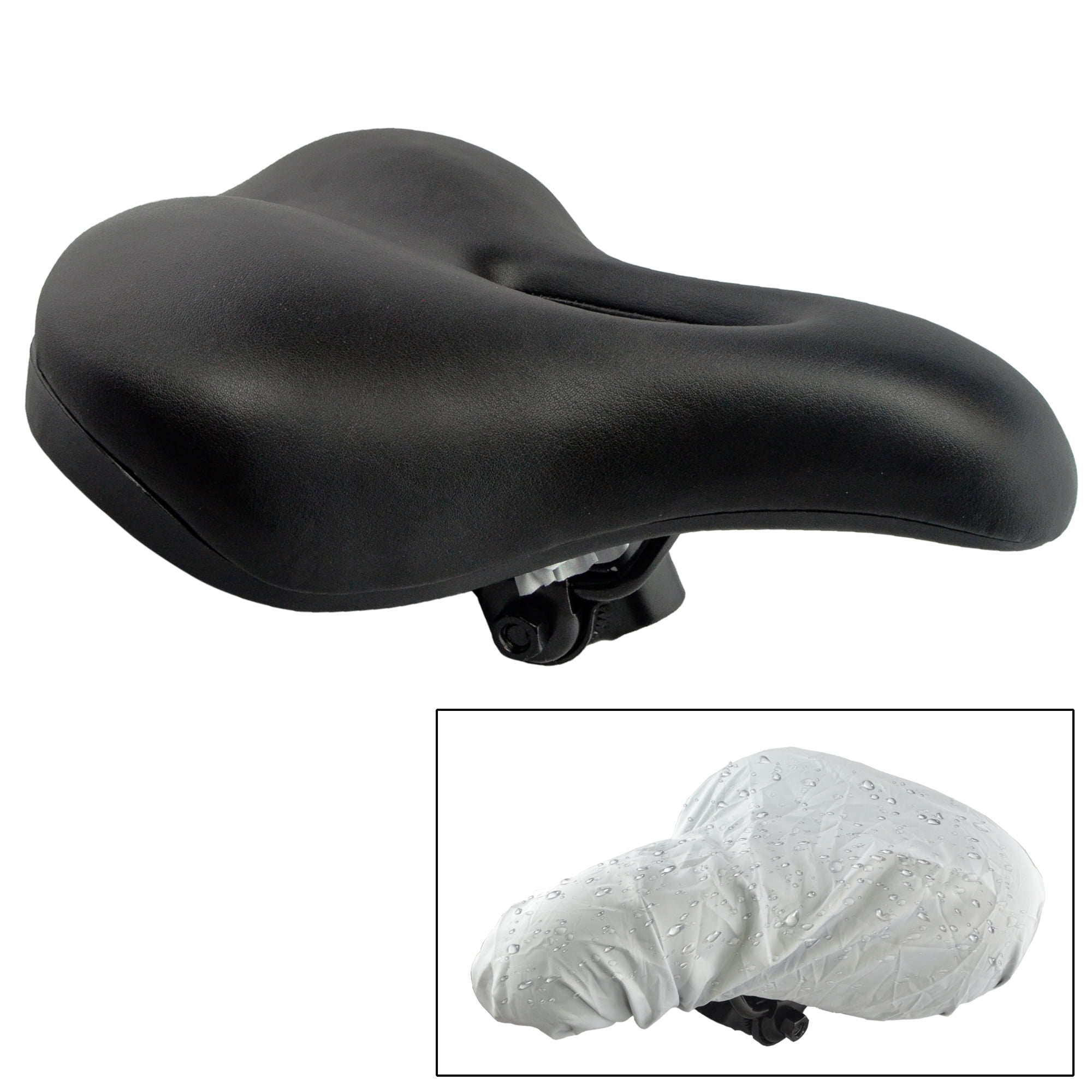 Lumintrail Comfort Gel Vented Bicycle Cruiser Saddle Airflow Bike Seat