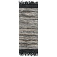 thumbnail image 2 of SAFAVIEH Vintage Leather Aaron Stripe Fringed Runner Rug, Black/Multi, 2'3" x 6', 2 of 7