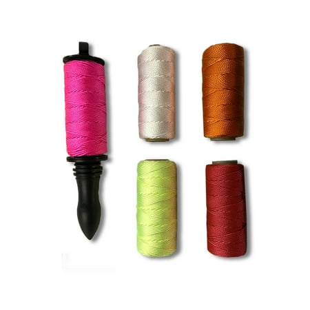 

Voyager Tools 5PC Mason Line & Reel #18 x 200 Per Roll