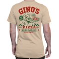 thumbnail image 2 of Smartprints Gino's Pizza Brooklyn Men's T-Shirt Natural, Cotton, S, 2 of 4