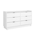 thumbnail image 4 of Prepac Simply Modern 52.5" Wide White 6 Drawer Dresser, 4 of 5