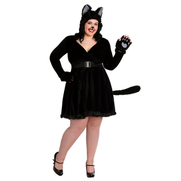 Plus Size Women's Black Cat Costume