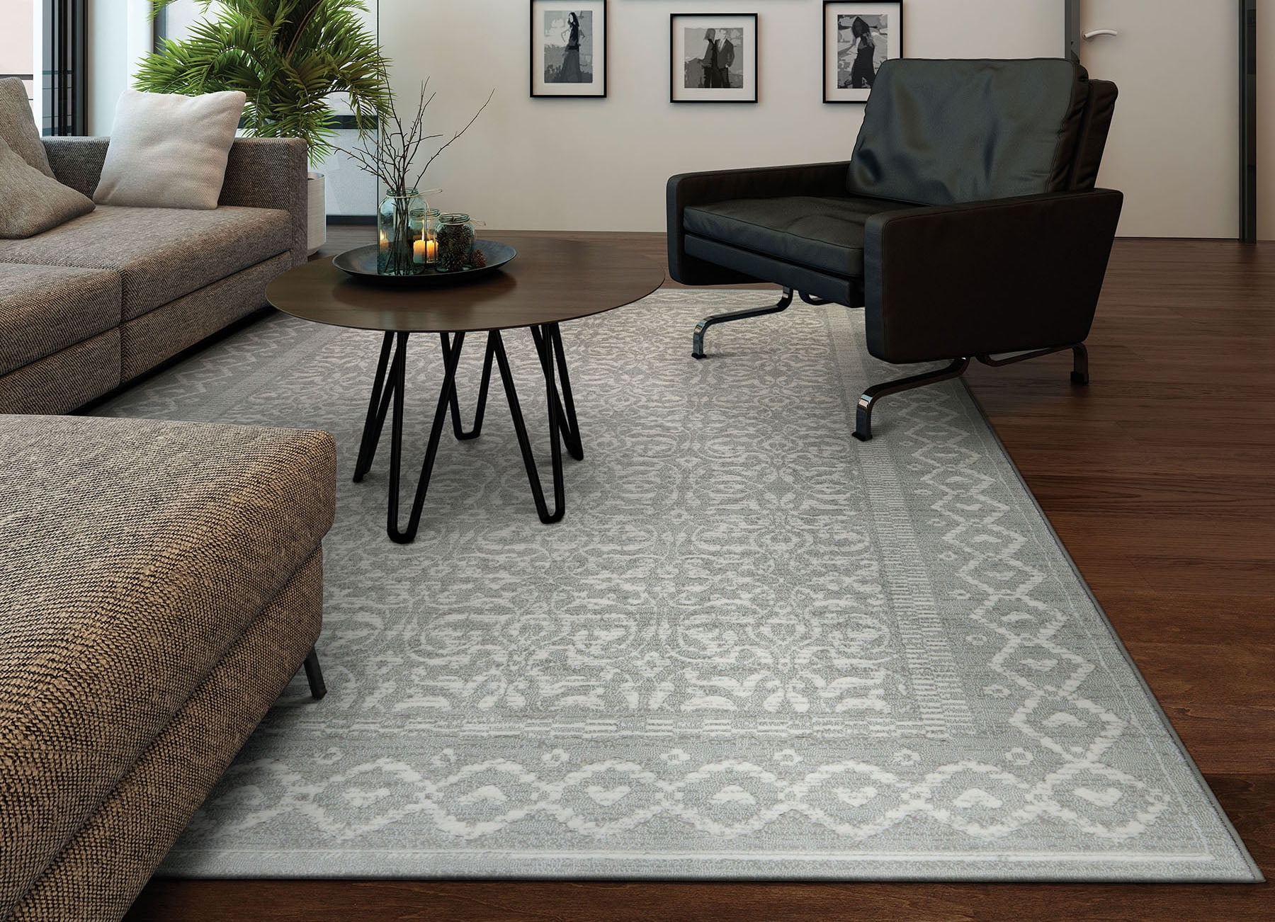 Fish Design Hand Knotted Silk Rug 8' 10
