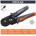 thumbnail image 1 of WOZOBUY-trinquete autoajustable Hexagonal, Kit de herramientas de prensado de férula con terminales de cable de 400/800/1200/1800/1900 piezas, 1 of 4