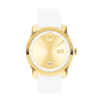 Movado 3601101 Rose Gold Dial White Leather Strap 34mm Rose  display picture 3