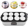 thumbnail image 1 of Electric Yogurt Maker,1.4L Adjustable Temperature Time Yogurt Maker Machine with 8Pcs Yogurt Jars Homemade Yogurt Incubator for Milkshake Jam Ice Cream Pudding, 1 of 7