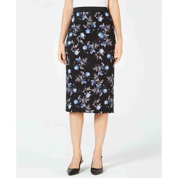 Alfani Womens Printed Scuba Skirt Size XS