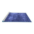 thumbnail image 2 of Ahgly Company Machine Washable Indoor Rectangle Oriental Blue Industrial Area Rugs, 5' x 8', 2 of 4