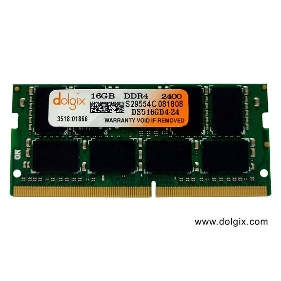 DOLGIX 16GB DDR4 2400MHz PC4-19200 2Rx8 Dual Rank 1.2V CL17 260-Pin Laptop Ram SODIMM Memory Module Upgrade