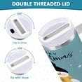 thumbnail image 5 of 40 Oz Car Handle Water Bottle Water Cup Water Bottle Water Jug Coffee Cup Travel Water Bottle Cute Christmas Snowman, 5 of 8