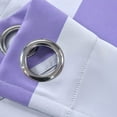 thumbnail image 5 of Efavormart 2 Panels White/Lavender Cabana Stripe Thermal Insulated Blackout Curtains With Chrome Grommet Window Treatment  52"x108", 5 of 7