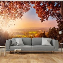 Tiptophomedecor Landscape Wallpaper Wall Mural - Autumn Delight