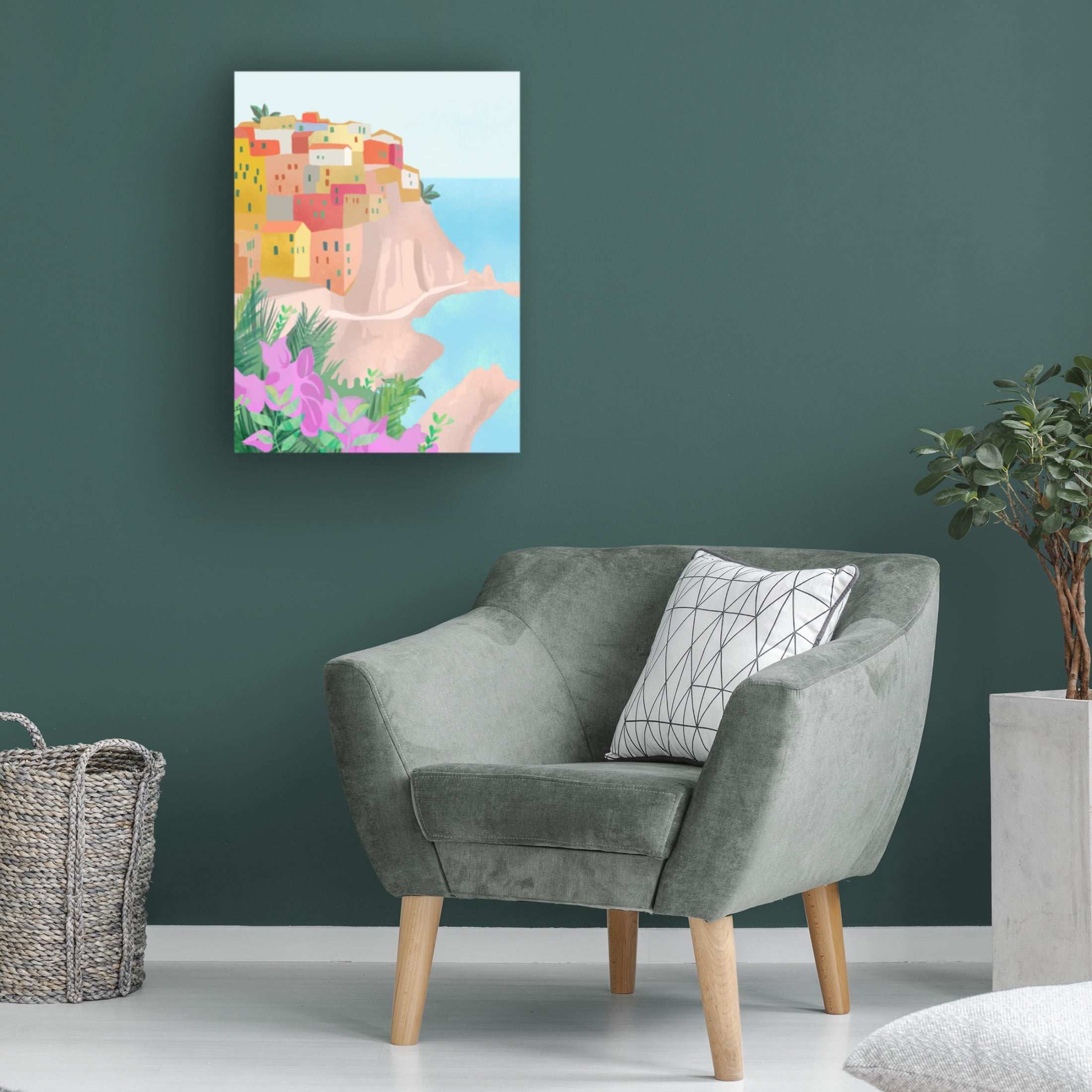 Trademark Fine Art Petra Lizde  Cinque Terre Canvas Wall Art