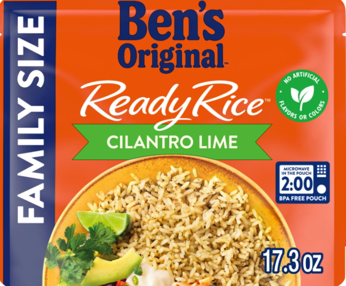 Ben's Original Ready Rice Cilantro Lime Family Size, 17.3 oz - Pack of 2 - Grocery Staple, Easy Prep, Family Favorite, Pantry Essential, Quick Meal