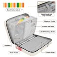 thumbnail image 4 of Haosy Accordion File Organizer Zipper Binder 500 Sheet 6-Tab Expanding File Folder Multi-Pocket 1.2 Inch 3 Ring Cute Dogs Cherry Bow, 4 of 7