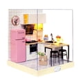 thumbnail image 5 of LeeQinersw 1:24 Scale Wooden Dollhouse Miniatures DIY House Project Kit with Cover and LEd, 5 of 9
