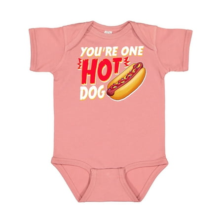 

Inktastic You re One Hot Dog White Gift Baby Boy or Baby Girl Bodysuit