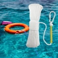 thumbnail image 3 of Hollow Braided Fishing Nylon Rope, with Spring Hook, High Strength, Durable Cord for Fishing Tent Rope Commercial Hiking Indoor White, 3 of 8