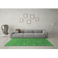 thumbnail image 3 of Ahgly Company Indoor Rectangle Abstract Emerald Green Modern Area Rugs, 2' x 3', 3 of 4
