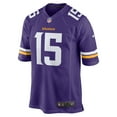 thumbnail image 2 of Men's Nike Dallas Turner Purple Minnesota Vikings  Player Game Jersey, 2 of 6