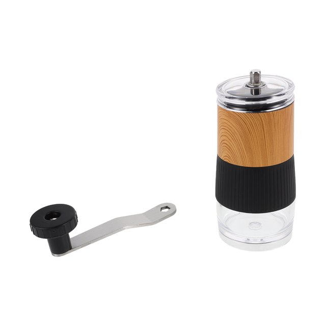 AURARMLET Molino De Café Portátil Con Manivela Y Base Transparente Para Viaje Y Oficina