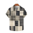thumbnail image 2 of Chemises à Manches Courtes pour Femmes, Chemise Décontractée à Col Rabattu avec Boutons en Polyester 100 % Léger pour Toutes les Saisons, Chemises à Manches Courtes pour Hommes à Boutons, 2 of 5