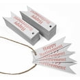 thumbnail image 3 of Inkdotpot Pack Of 100 Happy Retirement Favor Paper Tags Craft Real Rose Gold Foil Hang Tags, 3 of 6