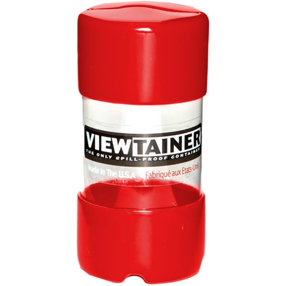 Viewtainer Slit Top Storage Container 2"X4"-Red