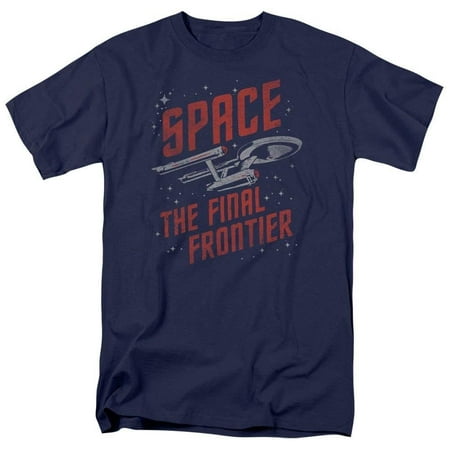 Star Trek Final Frontier Space Travel Men's T-Shirt Navy