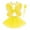 Yellow, variant on Girls Outfit Sets Party Carnival Butterfly Wings+Headband+Fairy Stick+Tutu Skirt 4Pcs Set