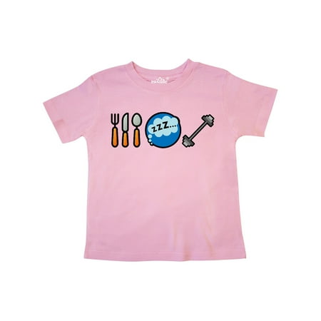 

Inktastic Eat Sleep Weightlifting Gift Toddler Boy or Toddler Girl T-Shirt