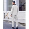 thumbnail image 4 of COOFANDY Wedding Outfit for Men 2 Piece Mens Suit Slim Fit Tuxedo with Shawl Lapel for Grooms, 4 of 6