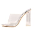 thumbnail image 2 of Cape Robbin Shoes Fusion Translucent Block High-Heel Mule Open Toe Sandal, 2 of 3