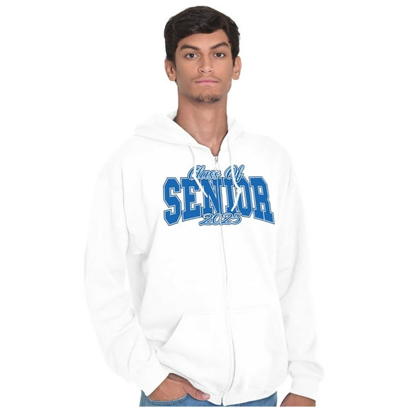Class of 2025 Senior Graduation Zip Up Hoodie Men's Women's Brisco Brands S