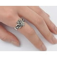 thumbnail image 4 of Women's Infinity Knot Owl Ring .925 Sterling Silver Band Jewelry Female Male Unisex Size 9, 4 of 4