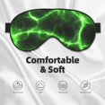 thumbnail image 3 of Cauagu Green Lightning Print Sleep Eye Mask, Blindfold Eye Sleep Shade Cover with Elastic Strap/Headband Eye Cover Eyeshade for Night Sleeping/Travel Nap, 3 of 7