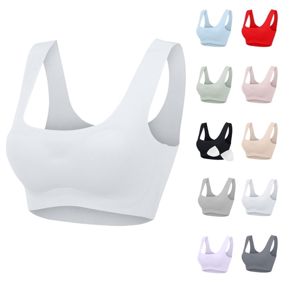 Dgankt Jelly Bras for Women Fashion Solid Strap Wrap Hollow Out Bra Underwear Bralette Stylish,Size M
