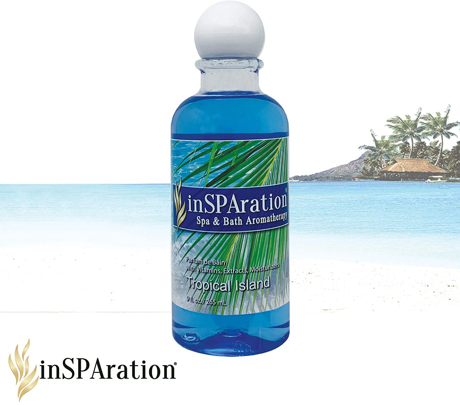 InSPAration Spa and Bath Aromatherapy, Tropical Island Liquid, 9 oz