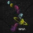 thumbnail image 2 of Retro NASA Space Milky Way Planets Women's T Shirt Ladies Tee Brisco Brands S, 2 of 5