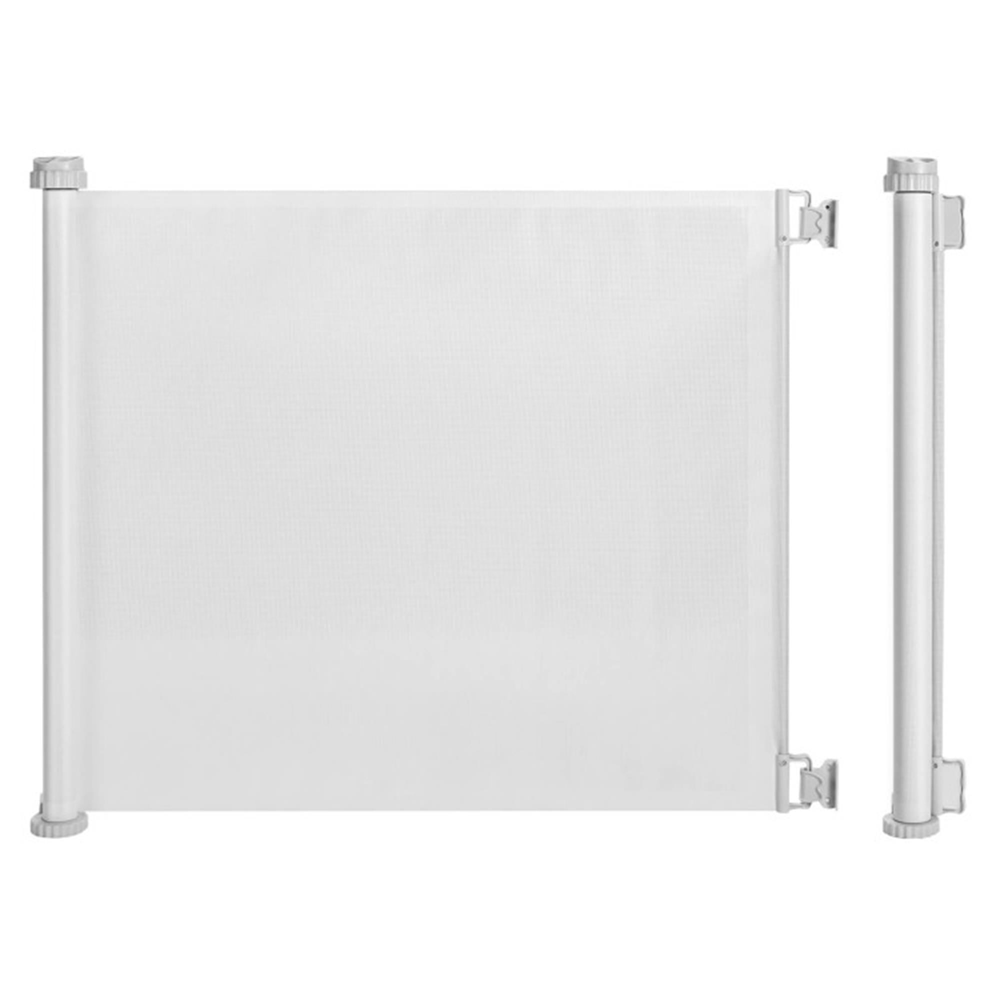 Pefilos Extends up to 55" Wide Mesh Dog Gate for The House, Retractable Baby Gates for Stairs, 34" Tall Child Gates for Doorways, Pet Door Indoor, White Pefilos Extends up to 55" Wide Mesh Dog Gate for The House, Retractable Baby Gates for Stairs, 34" Tall Child Gates for Doorways, Pet Door Indoor, White