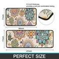 thumbnail image 7 of Pioneer Flower Floral Print Pattern Kitchen Rugs Sets Of 2,Anti Fatigue Kitchen Mat Rugs Non Slip Washable,Decorative Kitchen Floor Mats for Kitchen,Sink,Laundry,17"X30"+17"X47", 7 of 7